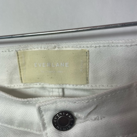 Everlane The Straight-Leg Crop white bone denim jeans - Picture 5 of 10